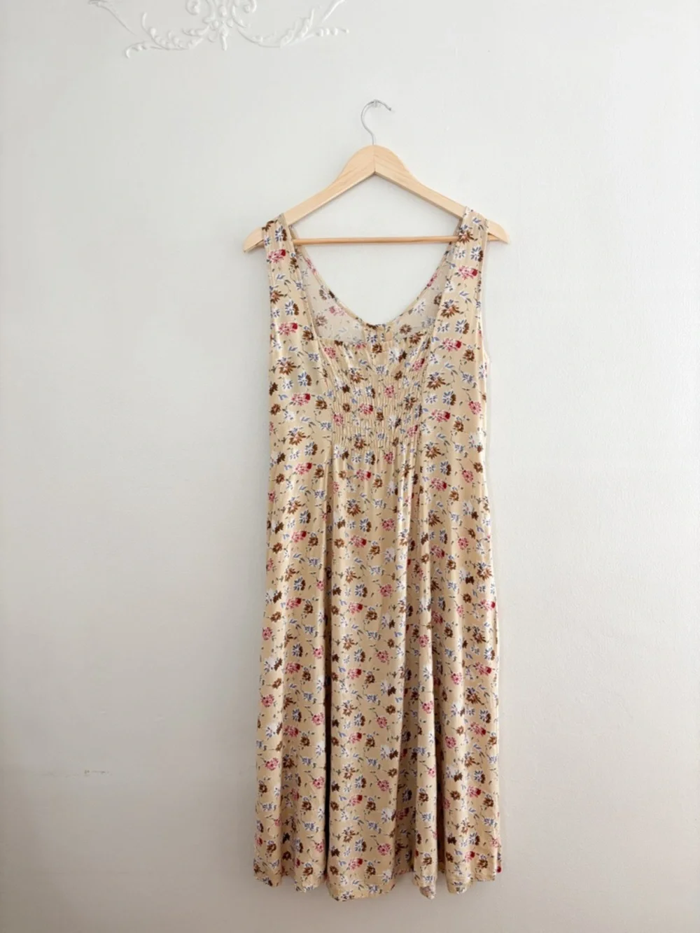 Vintage Yellow Floral Dress - Picture 4 of 5